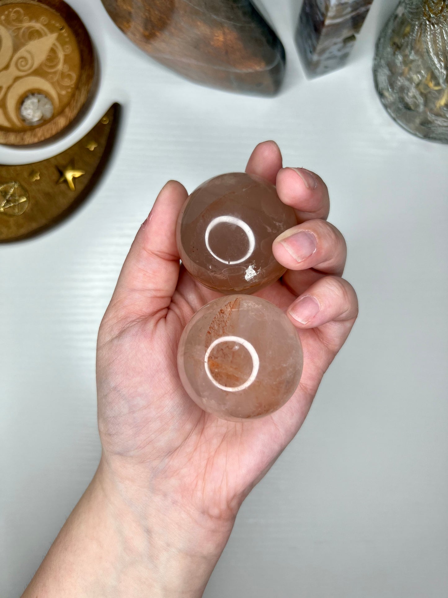 Fire Quartz Sphere