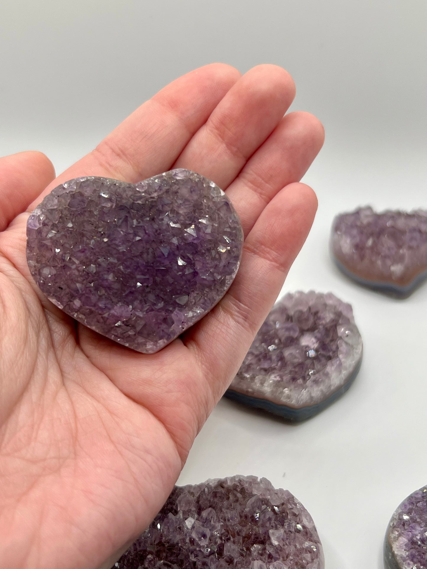 Amethyst Cluster Heart