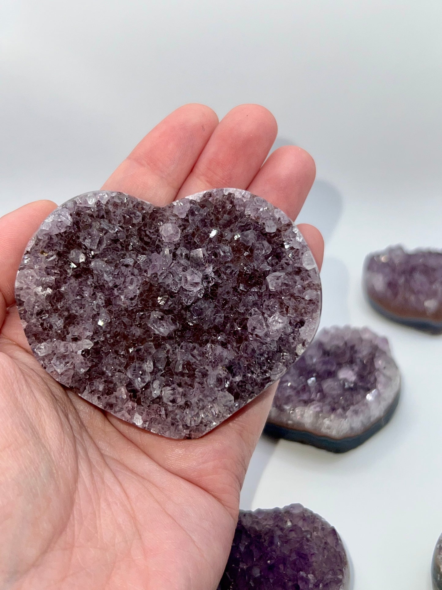 Amethyst Cluster Heart