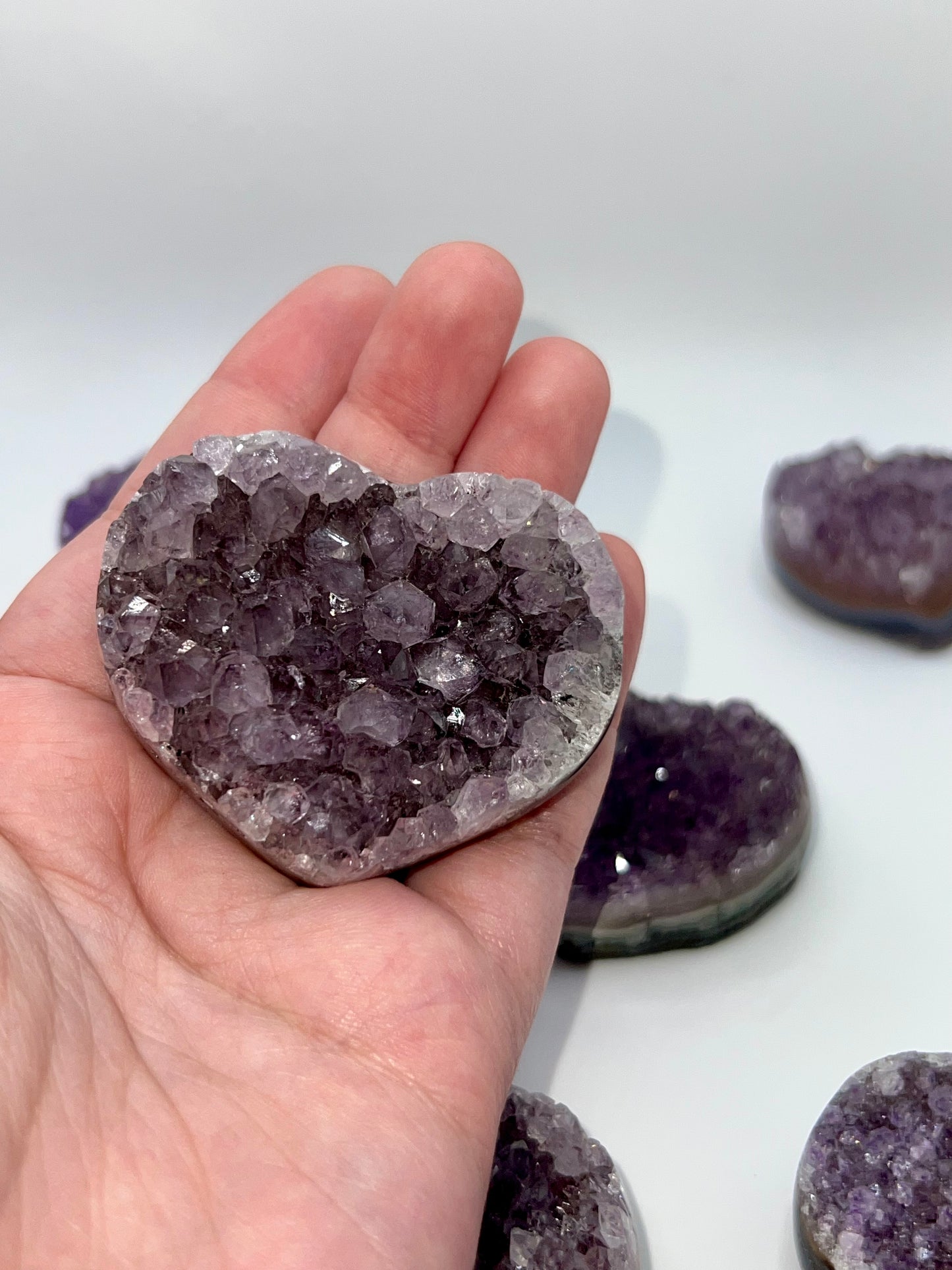 Amethyst Cluster Heart