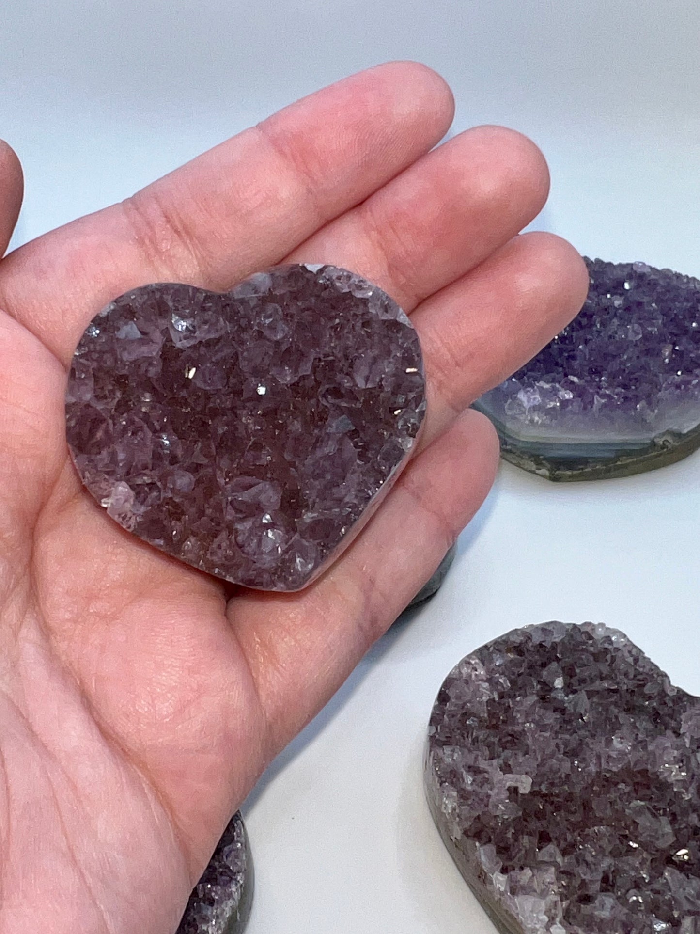 Amethyst Cluster Heart