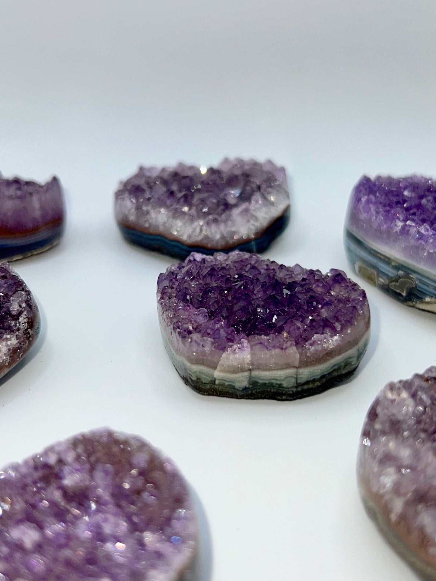Amethyst Cluster Heart