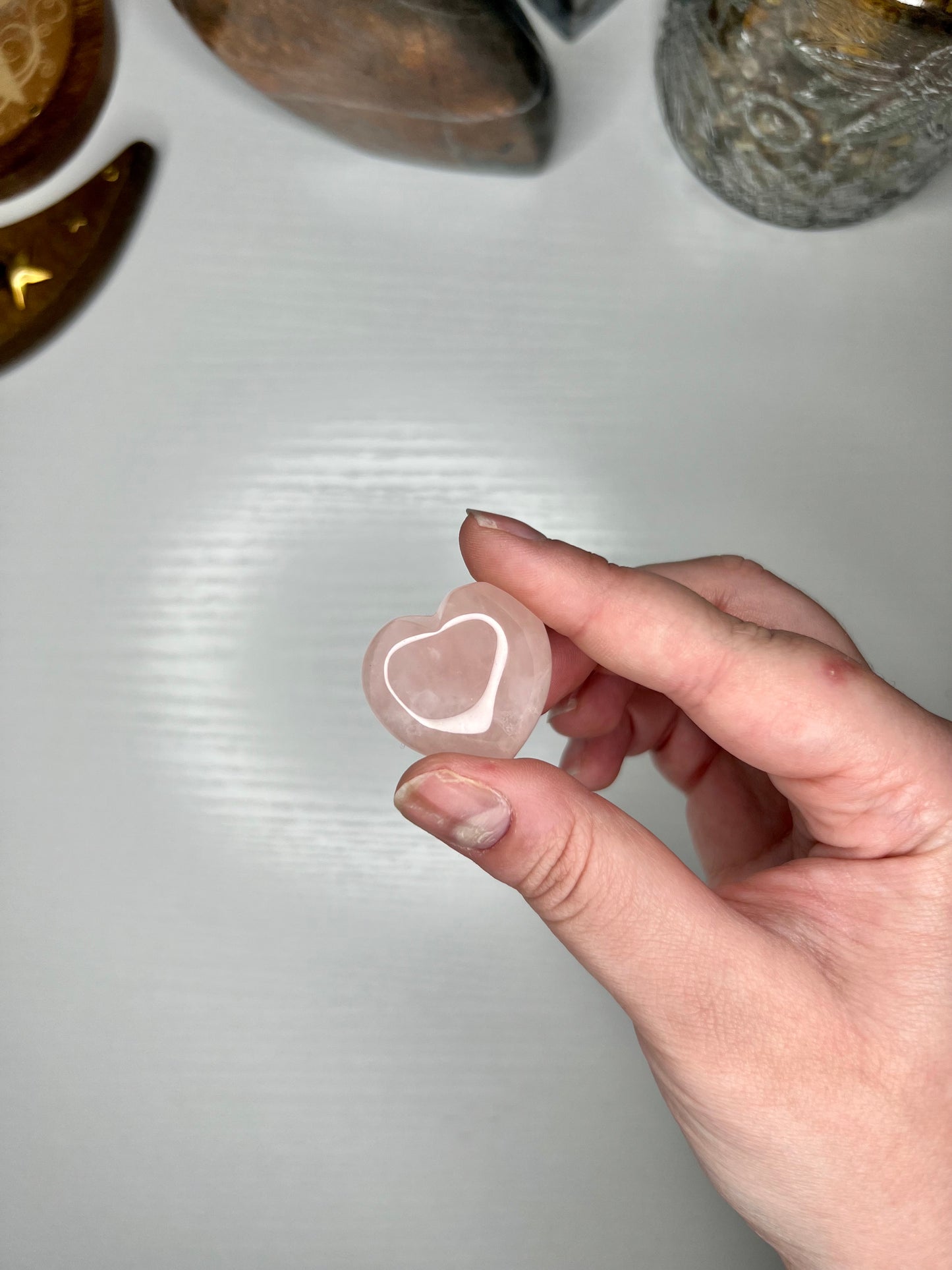 Rose Quartz Heart