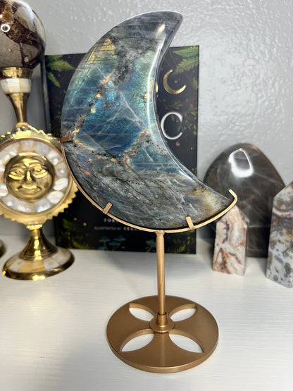 Labradorite Moon F with Stand