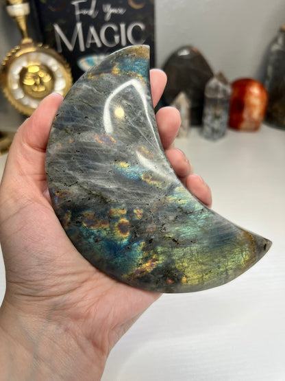 Labradorite Moon A with Stand