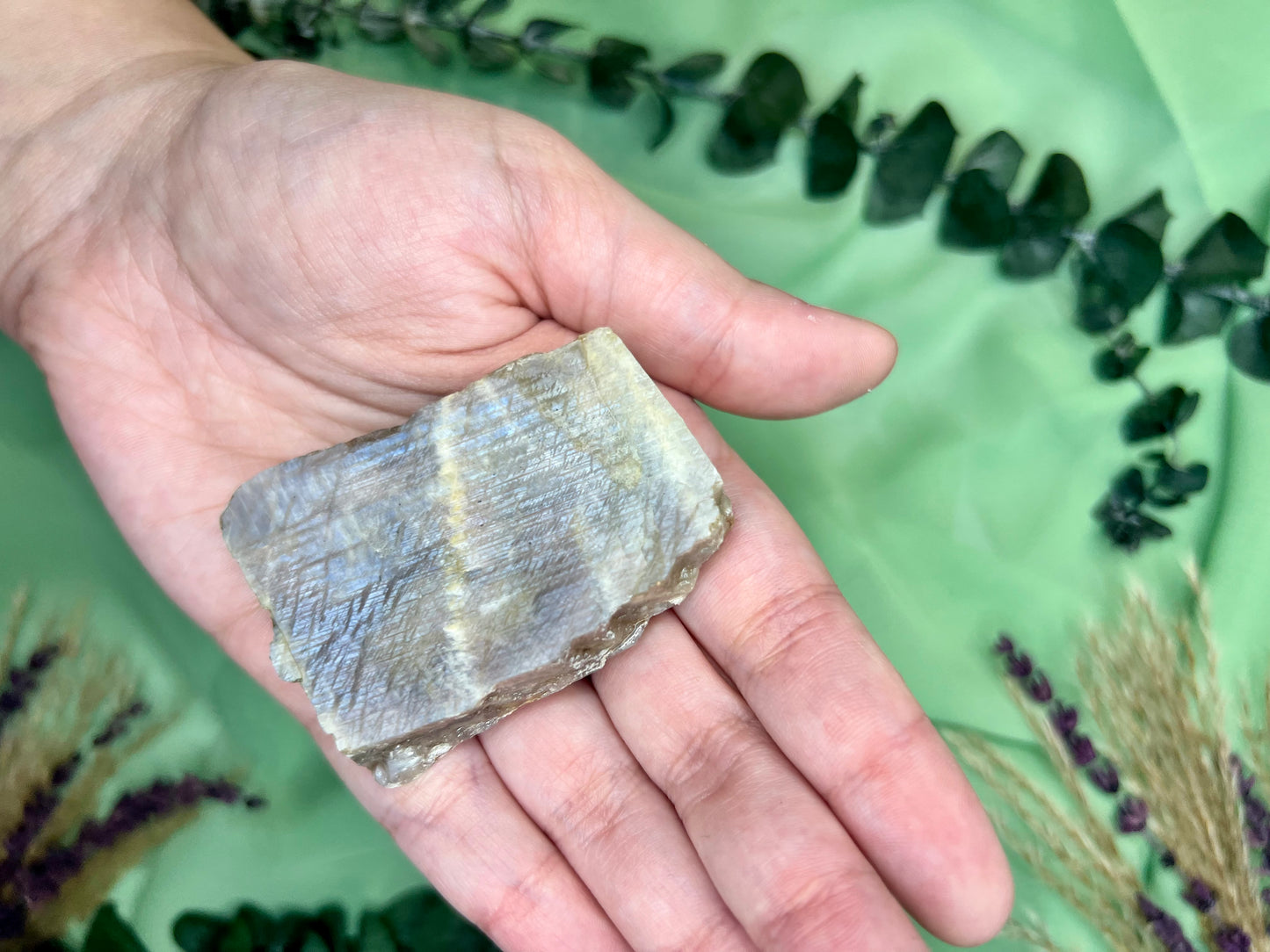 Blue Moonstone Slice