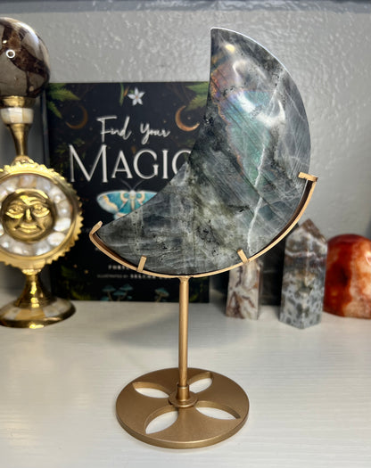 Labradorite Moon B with Stand