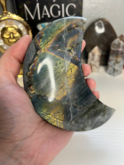 Labradorite Moon F with Stand