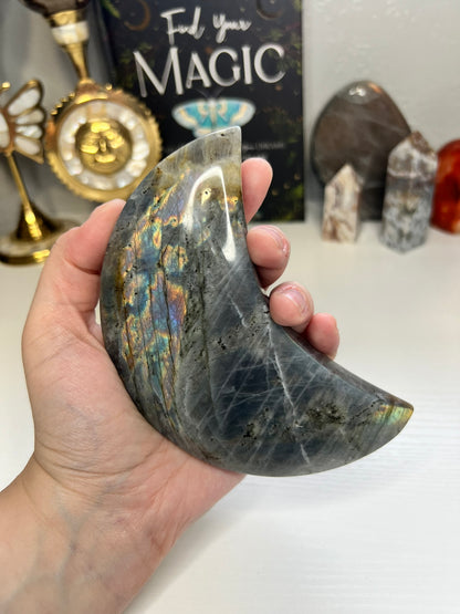 Labradorite Moon A with Stand
