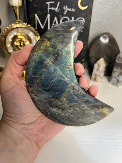 Labradorite Moon F with Stand