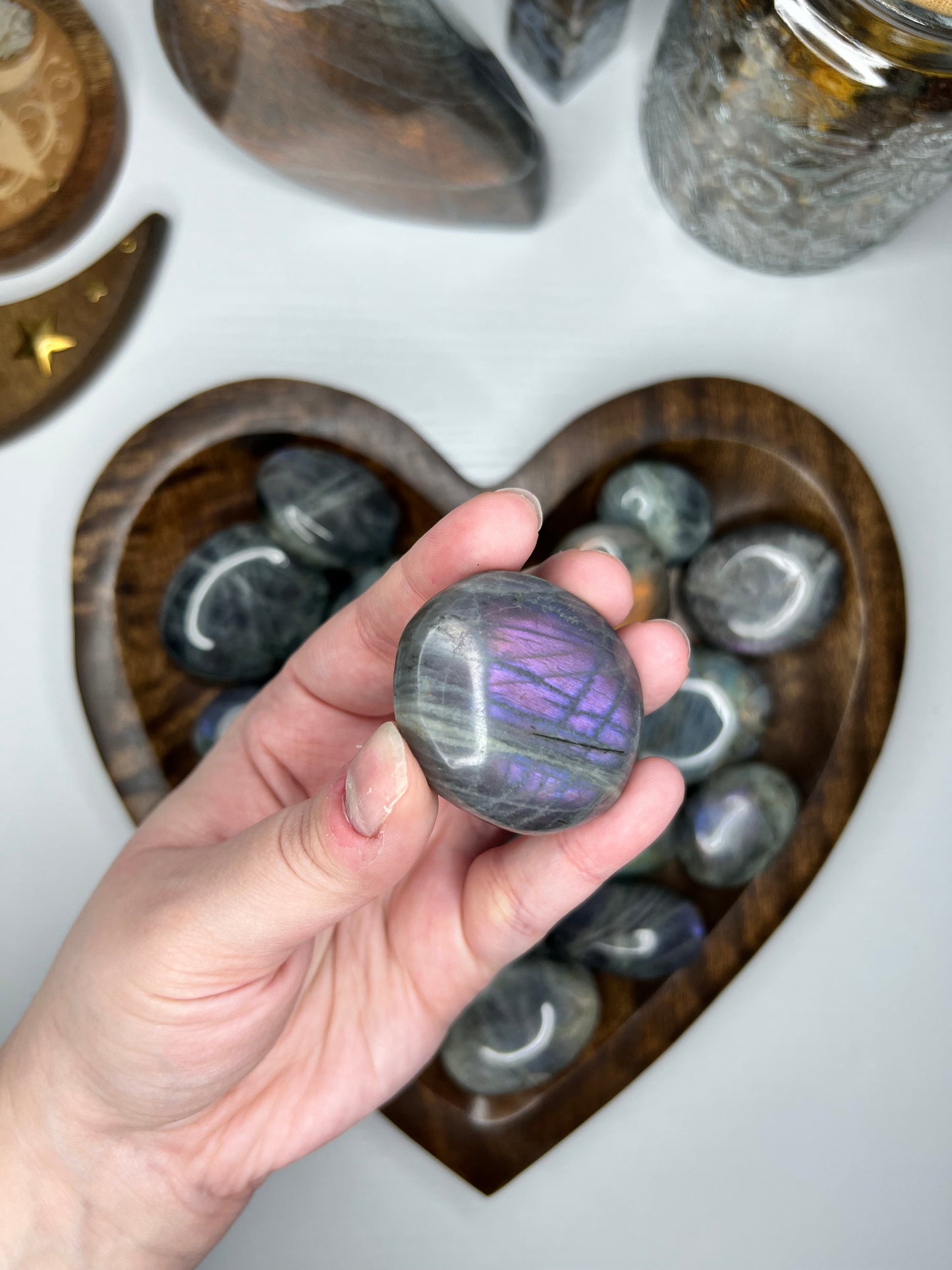 Labradorite Palm Stone
