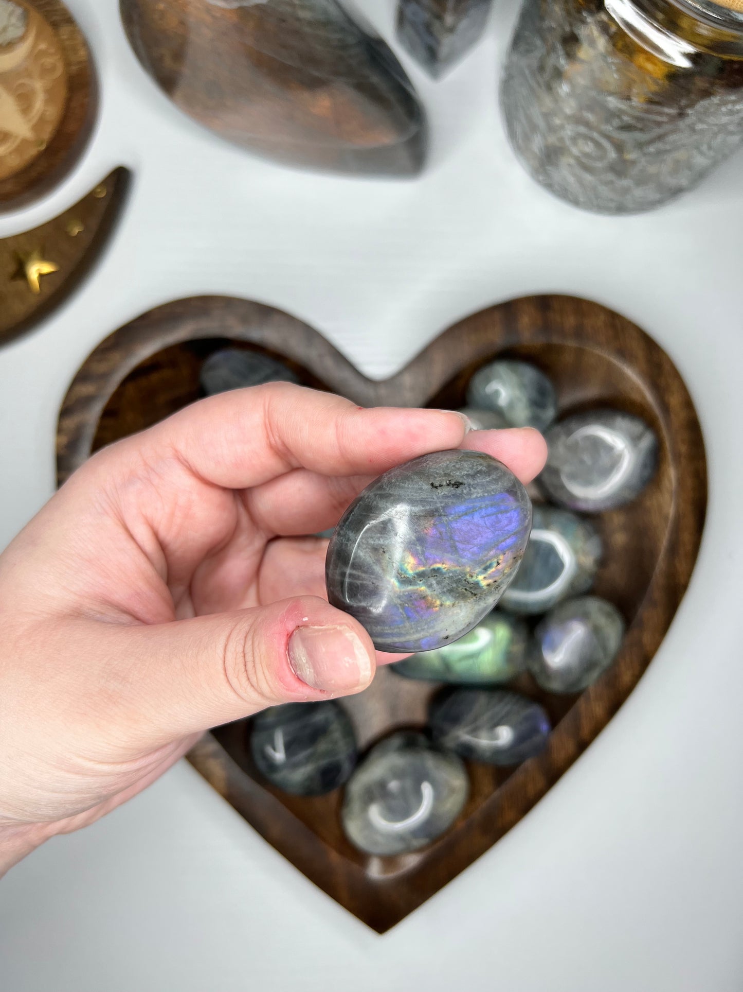 Labradorite Palm Stone