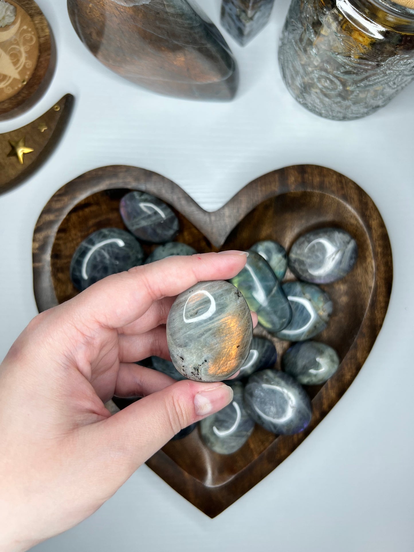 Labradorite Palm Stone