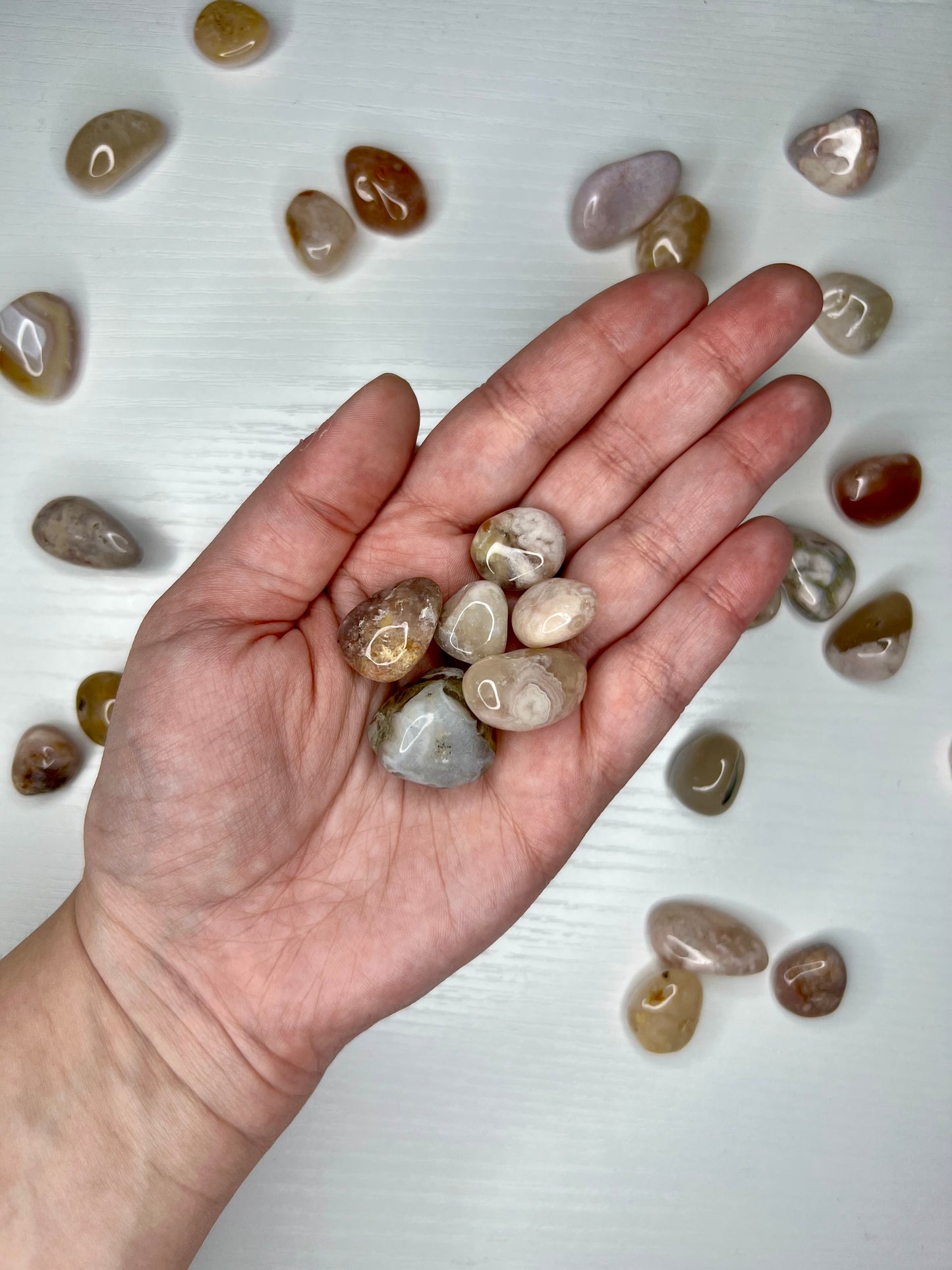 Flower Agate Tumble