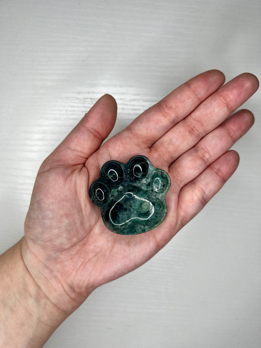 Moss Agate Cat Paw