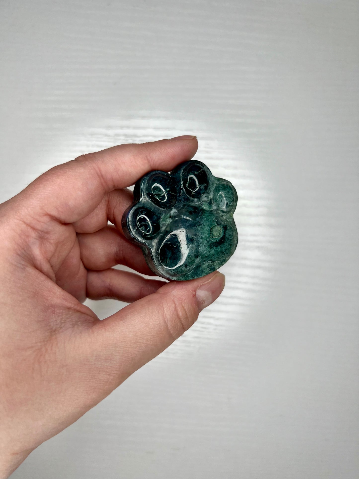 Moss Agate Cat Paw