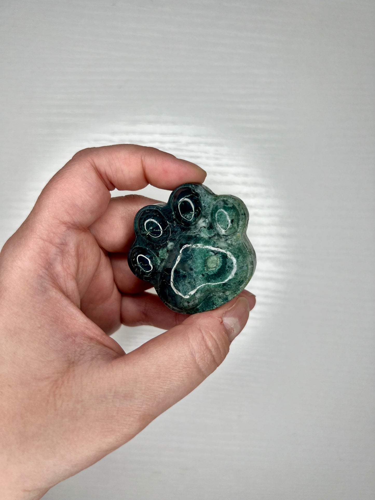 Moss Agate Cat Paw